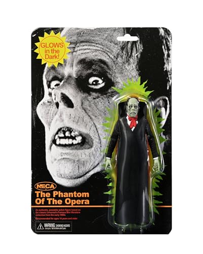 NECA Phantom of The Opera -1:7 Scale Collectible Action Figure, Retro (Glow in The Dark) Phantom of The Opera