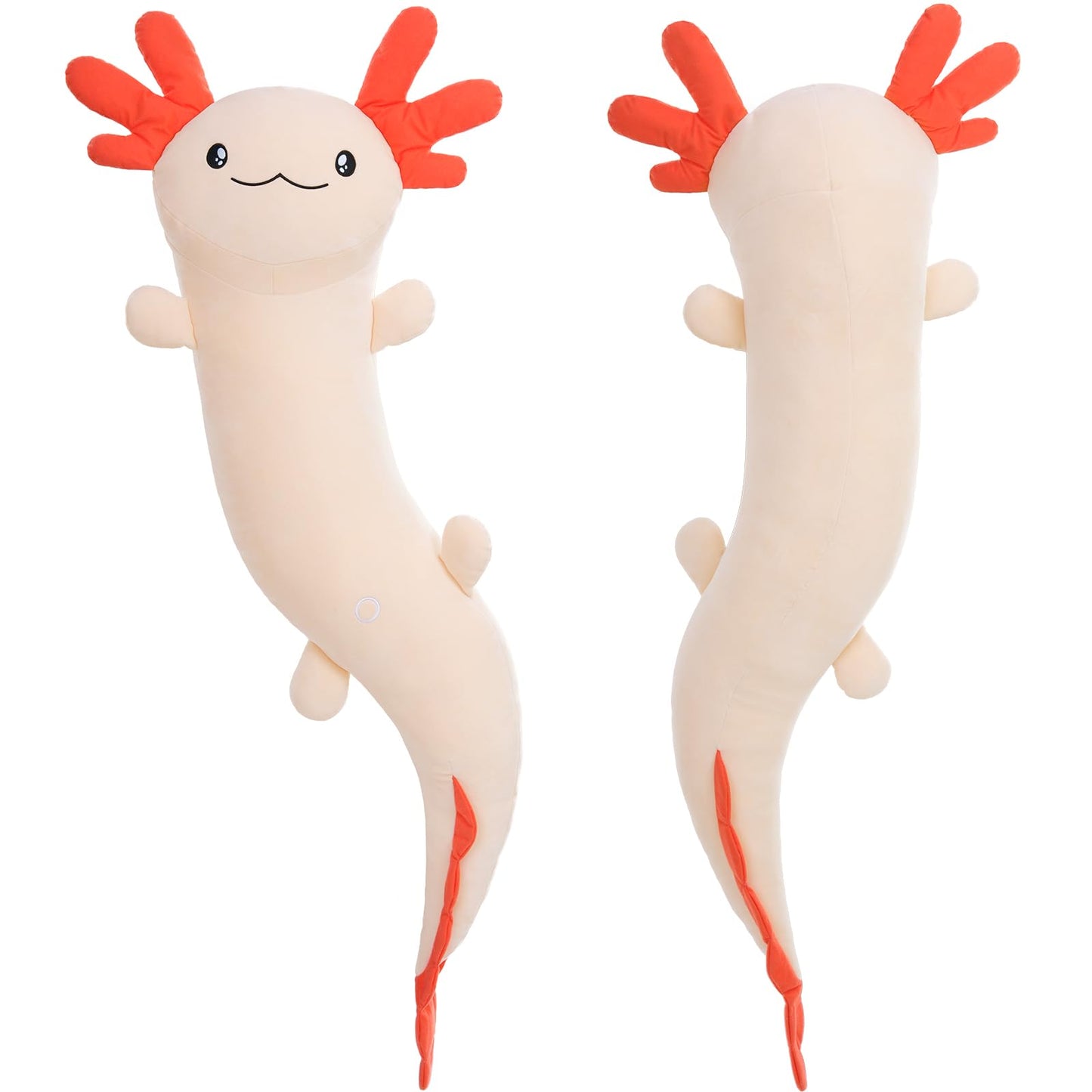 MaoGoLan Giant Axolotl Plush Stuffed Animal,Big Axolotl Plush Pillow Toy,Huge Stuffed Axolotl Body Pillow for Kids Adults, Birthday Present Pink