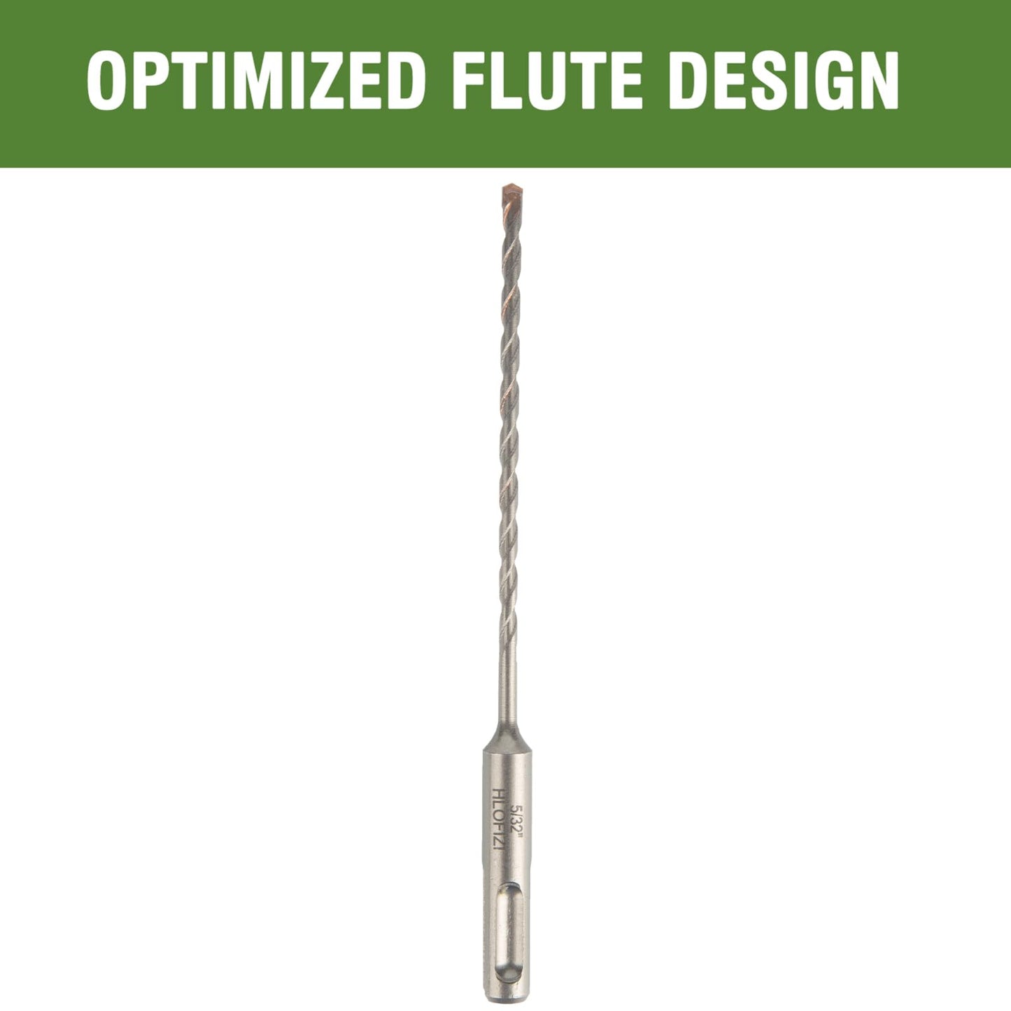 HLOFIZI 5/32" x 6” SDS Plus Hammer Drill Bits 25 Pack, 5/32 inch Masonry Drill Bits Carbide Tipped for Concrete, Brick, Block, Stone