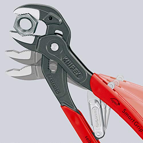 KNIPEX Tools - Auto Adjusting Water Pump Pliers (8501250US), 10 inches, Red