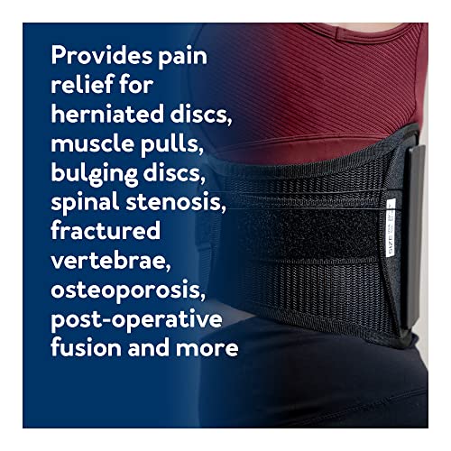 Ottobock The S.P.I.N.E. Adjustable Lower Back Brace with Pulley System - Lumbar Back Support Belt for Men and Women - Compression to Relieve Lower Back Pain & Spine Pressure, Medium