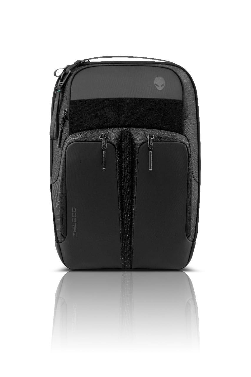 Alienware Horizon Utility Backpack, AW523P, Weather resistant, Padded back and shoulder straps, EVA padding, RFIDsafe, Black