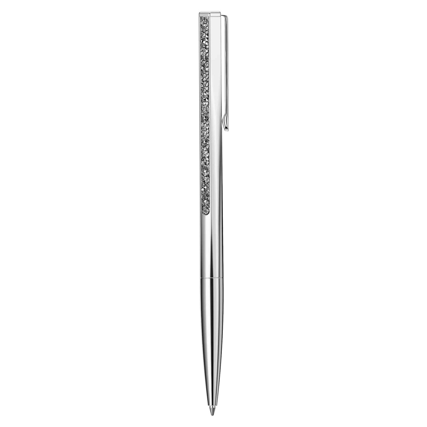 Swarovski Crystal Shimmer ballpoint pen, Silver tone, Chrome plated