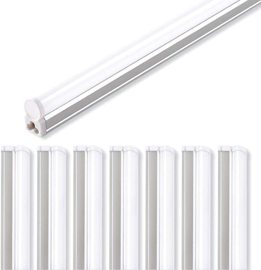 Barrina LED Shop Light 4FT, 2200lm, 4000K Cool White, T5 Led Fixture, Linkable Shop Lights, Ceiling and Under Cabinet Light, Tube Lights for Garage Warehouse Workshop Basement, ETL Listed, 8 Pack