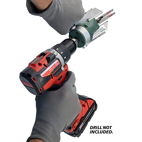 PacTool SS704 Snapper Shear Siding Pro - Siding Cutting Shear - Cordless Drill Attachment - Professional Power Tools