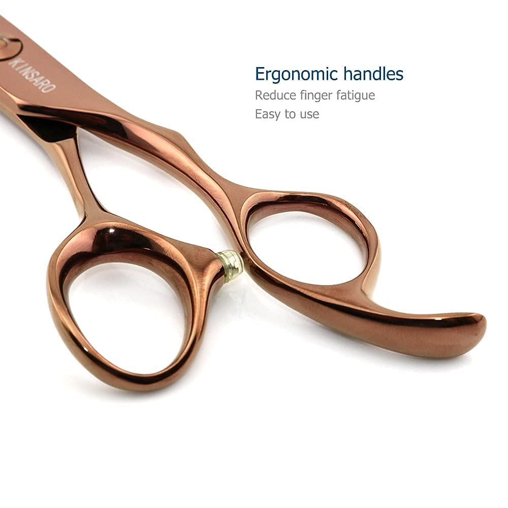 6 Inch Professional Hair Scissors Hair Cutting Shears and Thinning Shears Japan 440C Shears Haircut Scissors Barber Scissors Hair Cutting Scissors Kinsaro