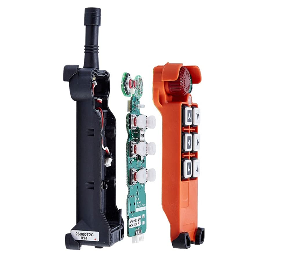 Hoist Crane Wireless Remote Control Double Transmitters Industrial Channel Lift Radio F21-E1 (AC/DC 65V-440V 1 Transmitter + 1 Receiver)