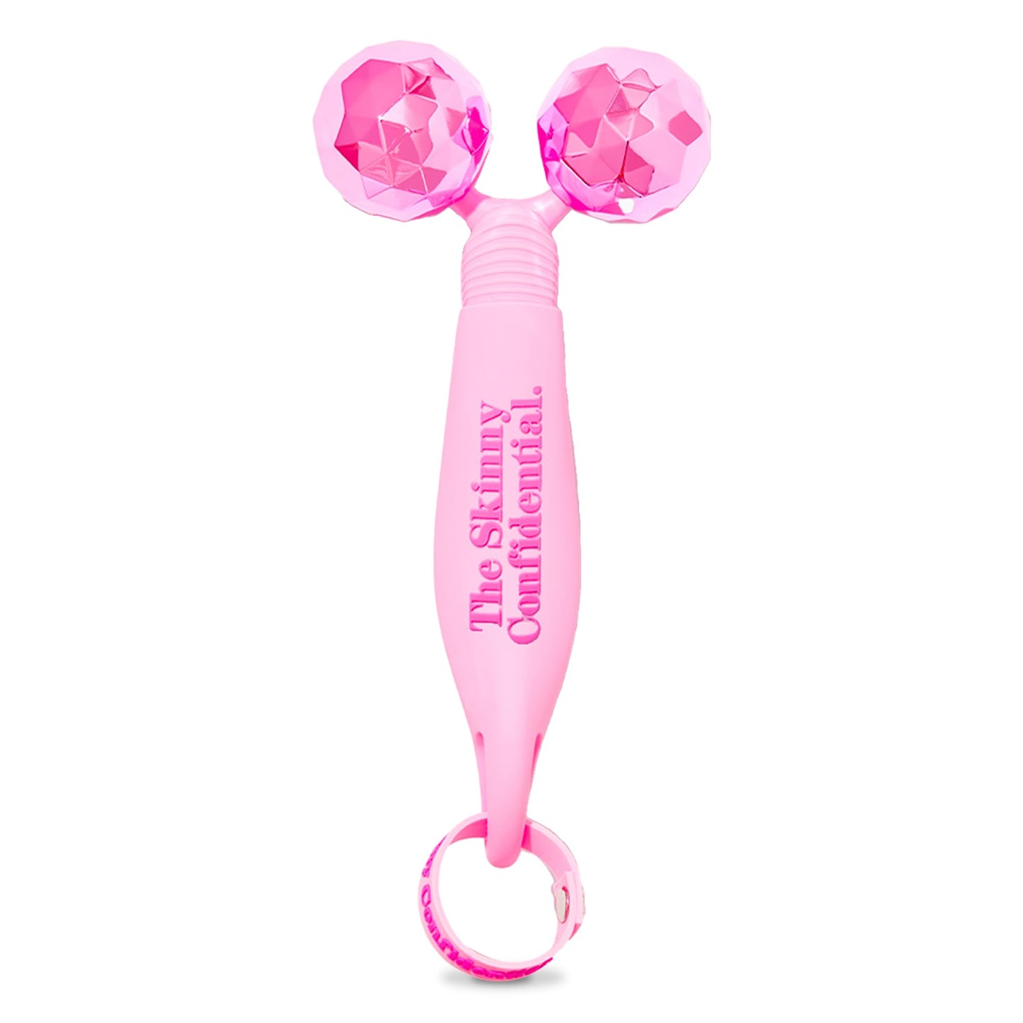 The Skinny Confidential Face Roller - Pink Balls Eye & Facial Roller Massager - Face Massage Tools Skincare for Wrinkles & Fine Lines, Sculpt, Contour, Tighten & De-Puff Skin