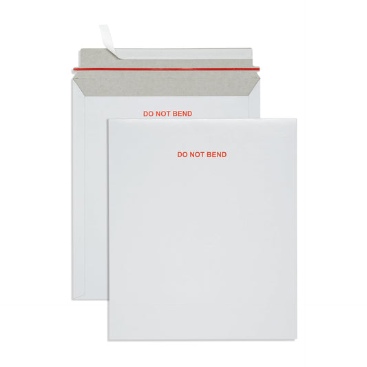 Blue Summit 25 Pack 12.75x15 Rigid Mailers, Cardboard Envelopes, Do Not Bend Photo Mailers, Cardboard Envelopes for cards, For Paper Document, Pictures, and Magazine
