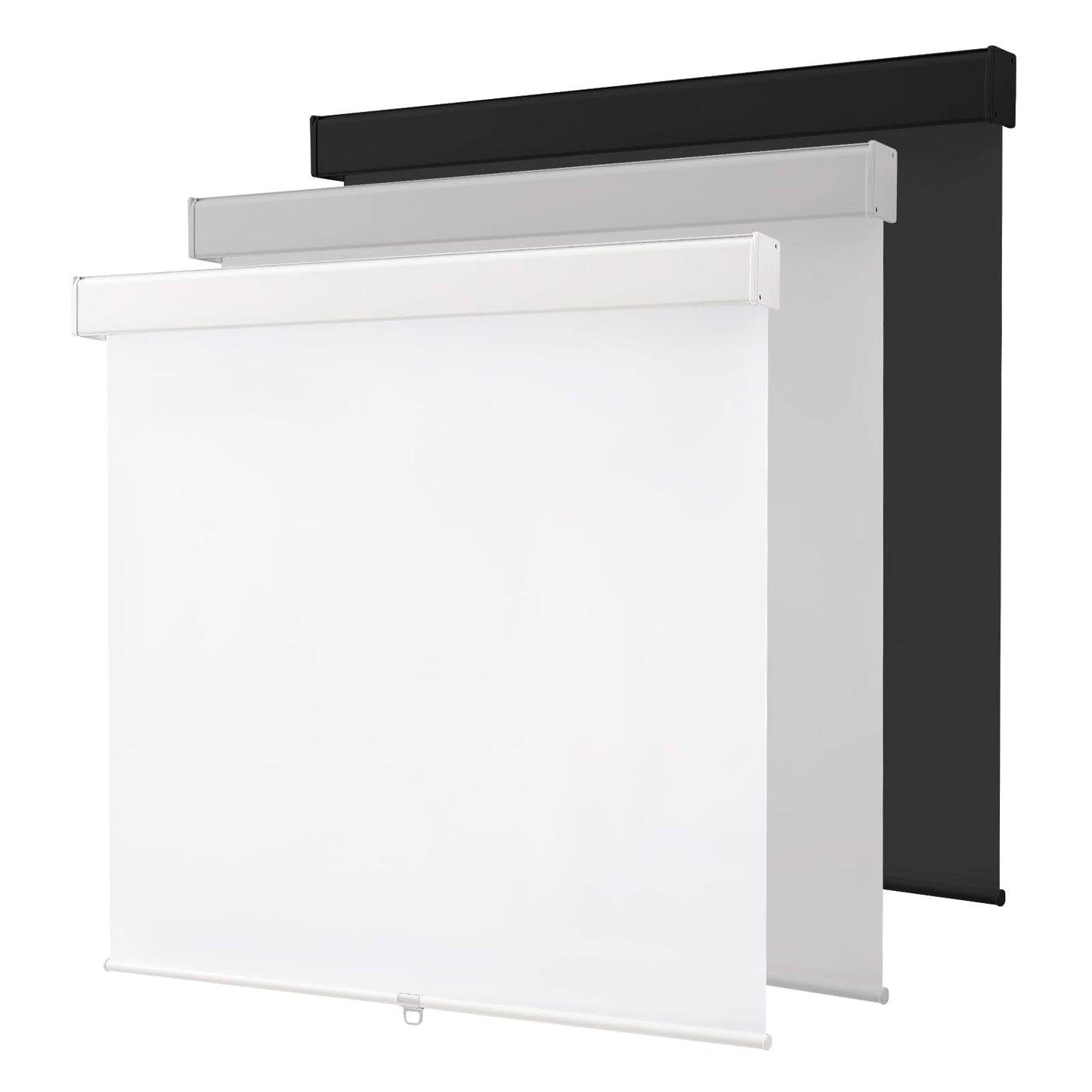 Anpark Cordless Roller Window Shades,100% Black Out Shade for Windows,Thermal Insulated UV Protection Window Blinds,Door Blinds,Blackout Window Shades Pull Down for Home,Office,39" W x 72" H, White