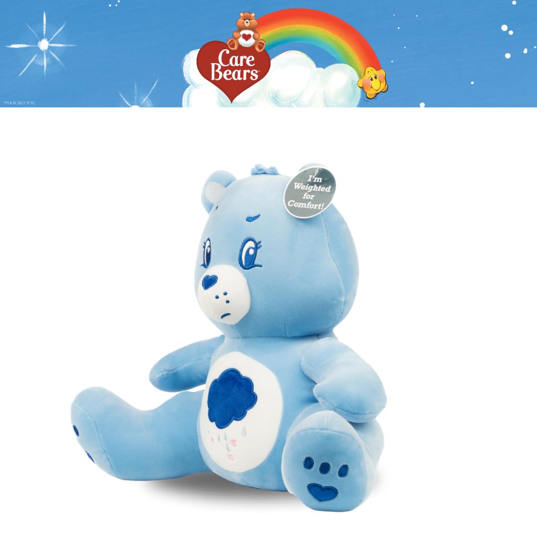 Franco Calm Care Bears Grumpy Bear Bedding Super Soft Calming 3Lb Weighted Cuddle Pillow Buddy, Comfort Pillow, (Officially Licensed Product)
