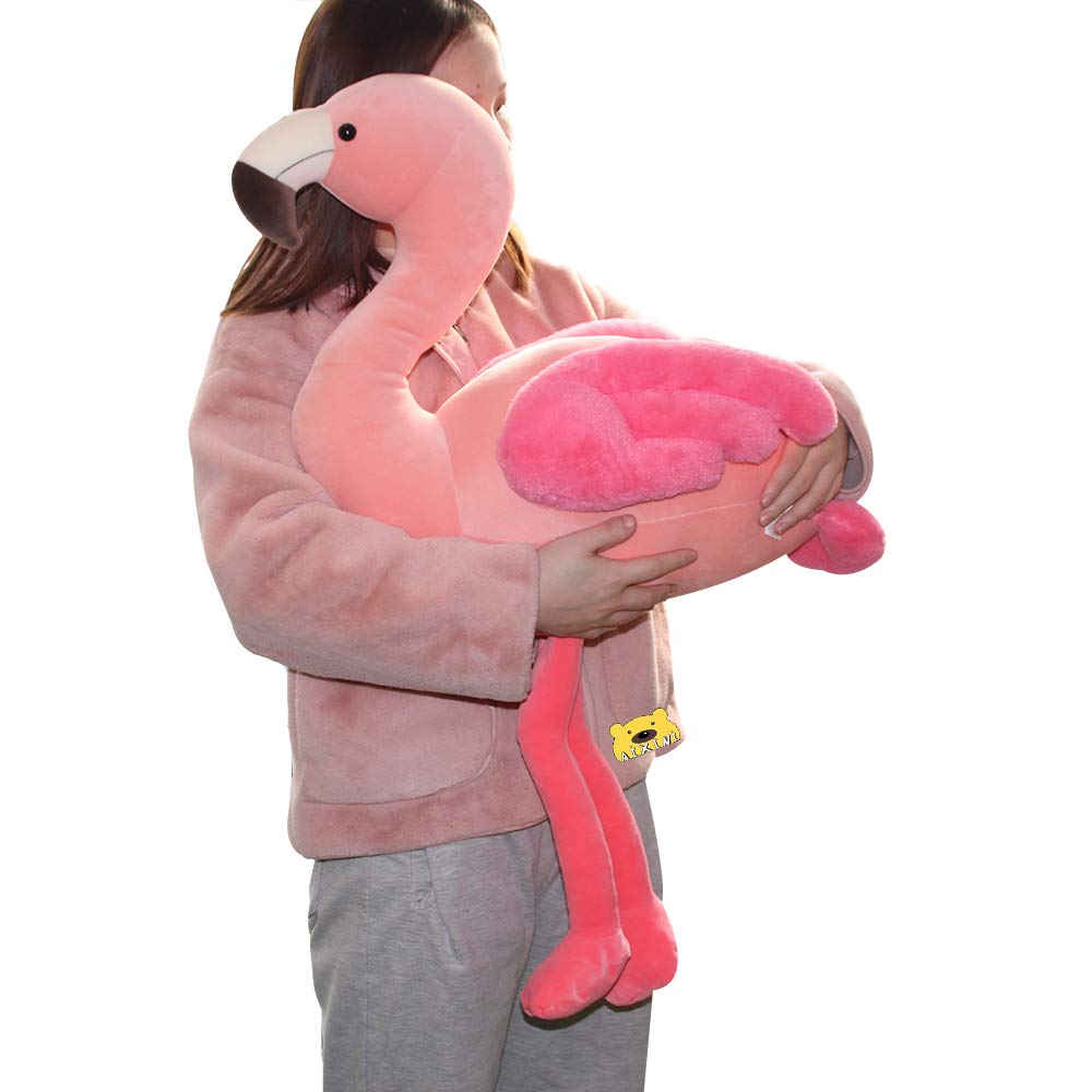 AIXINI 27.5Inch Soft Flamingo Stuffed Animal Toys, Pink Flamingo Plush Toys for Kids, Best Birthday Gifts & Decor