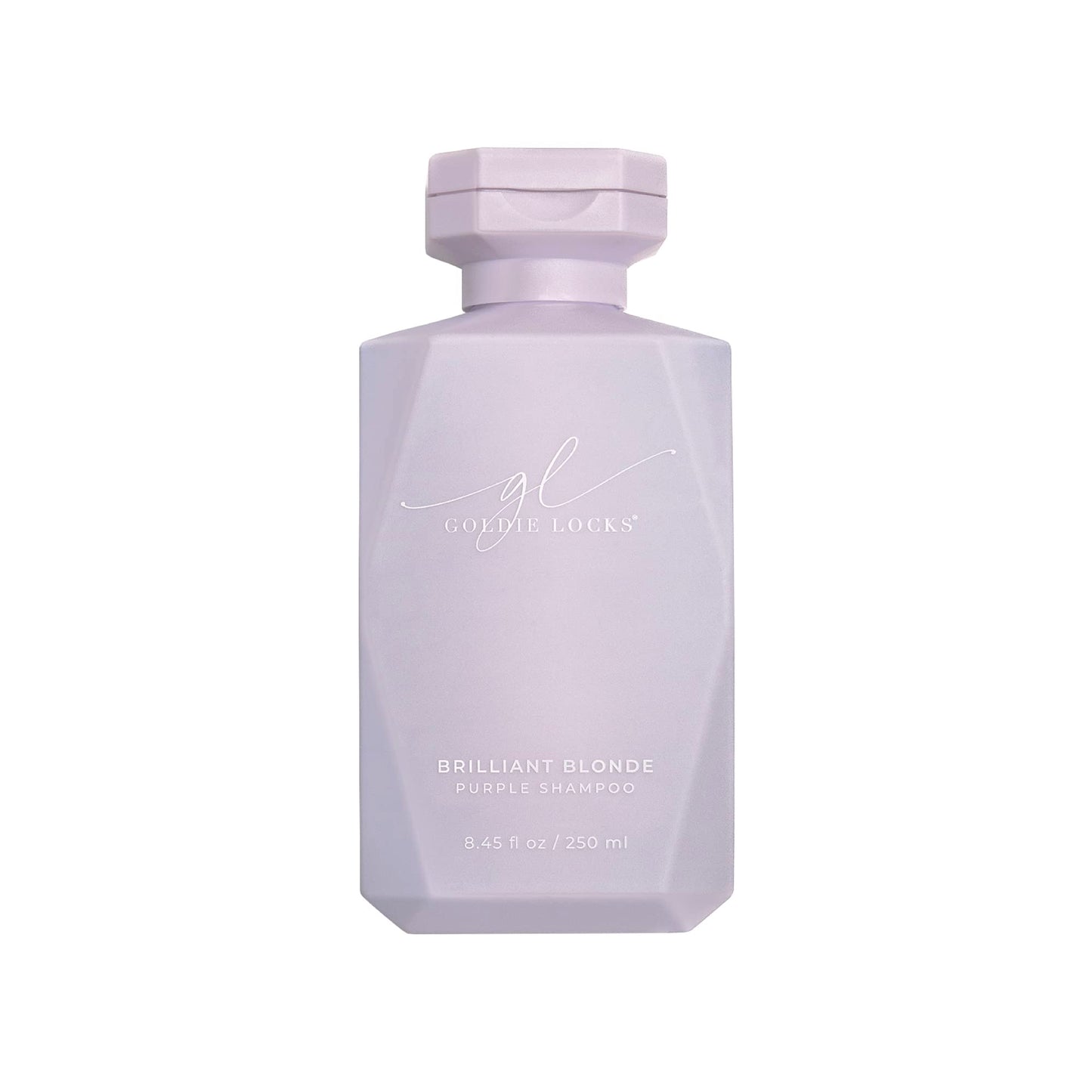 Goldie Locks Brilliant Blonde Purple Shampoo for Blonde, Lightened, Grey Hair & Extensions, Brightens, Tones, Eliminates Brass, Sulfate-Free, Nourishing, Moisturizing, Color Safe, 8.45 Fl Oz Bottle