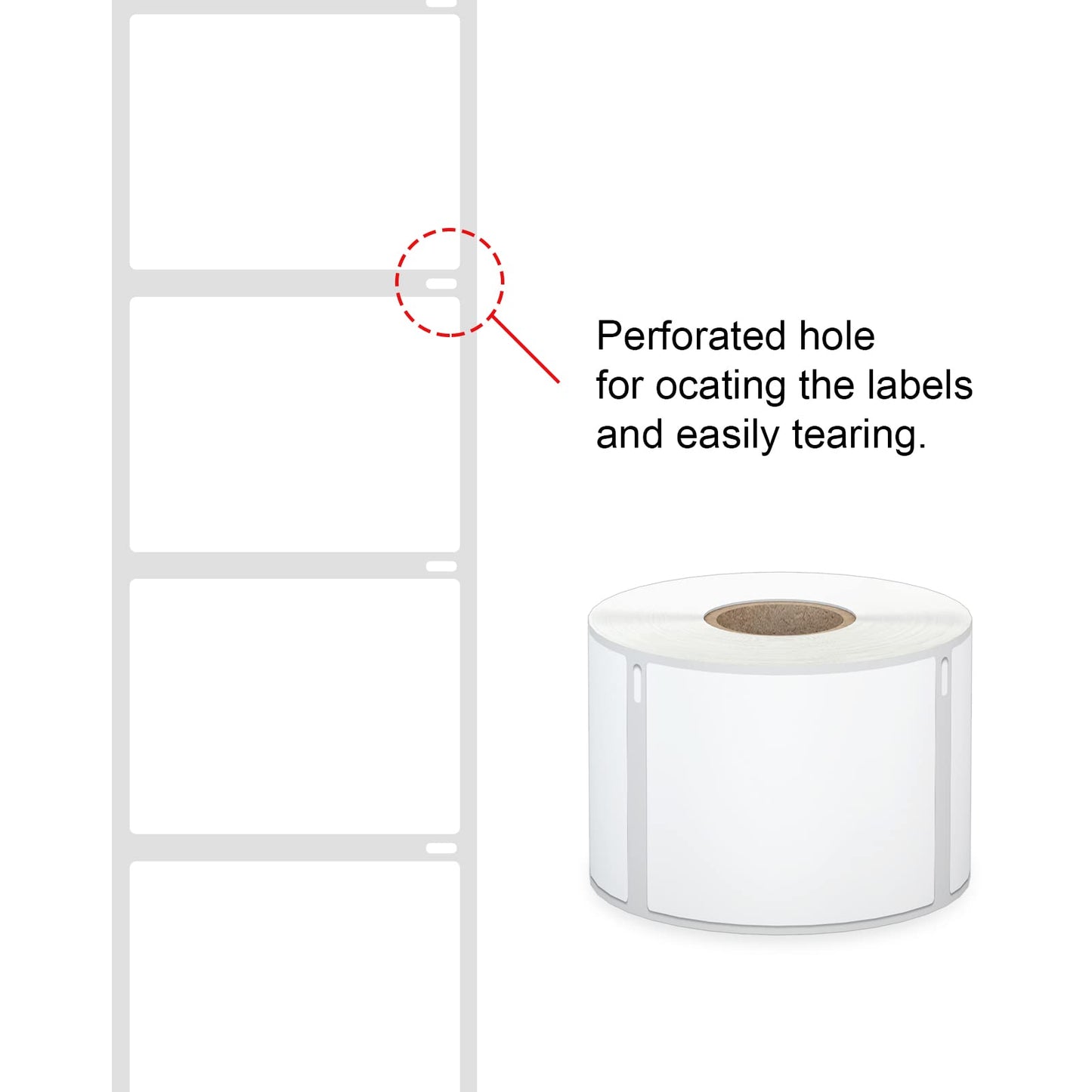 6400 Pcs 2-1/8" x 2-3/4" Labels Replacement Work with Dymo 30258 Shipping Labels (NOT FIT Dymo 550 & 5XL), Misofuki 16 Rolls Waterproof Direct Thermal Labels Used with Labelwriter 450, 450 Turbo, 4XL