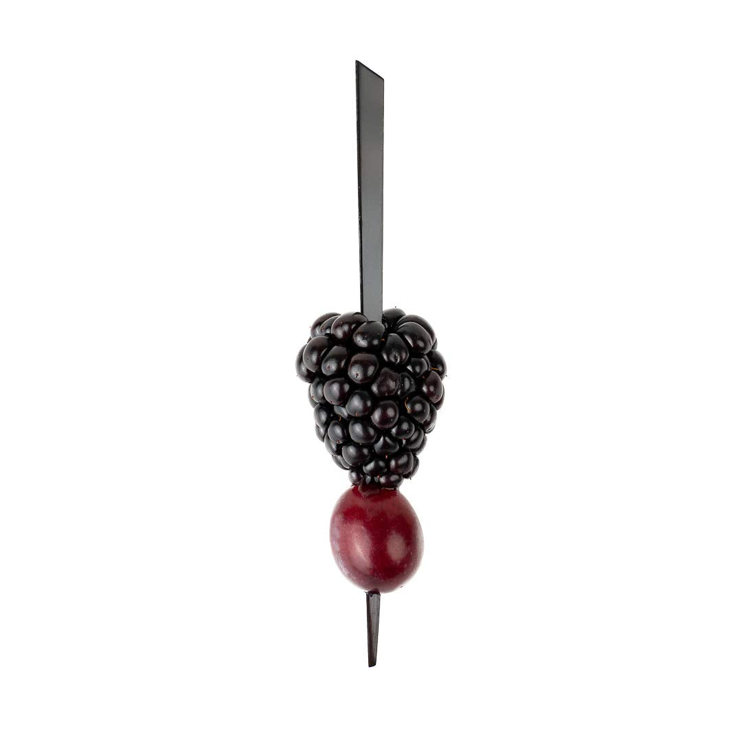 Restaurantware 4 Inch Prism Picks 1000 Disposable Cocktail Picks - Sharp Point Sturdy Black Plastic Fruit Picks For Barbeques Parties Or Buffets Serve Appetizers or Desserts