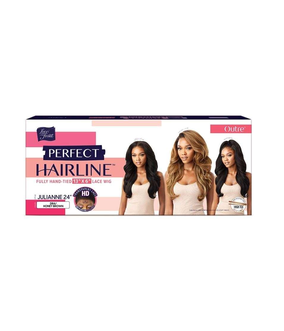 Outre Perfect Hair Line Synthetic 13x6 Faux Scalp Lace Front Wig - JULIANNE 24 (DR4/HNBRN)