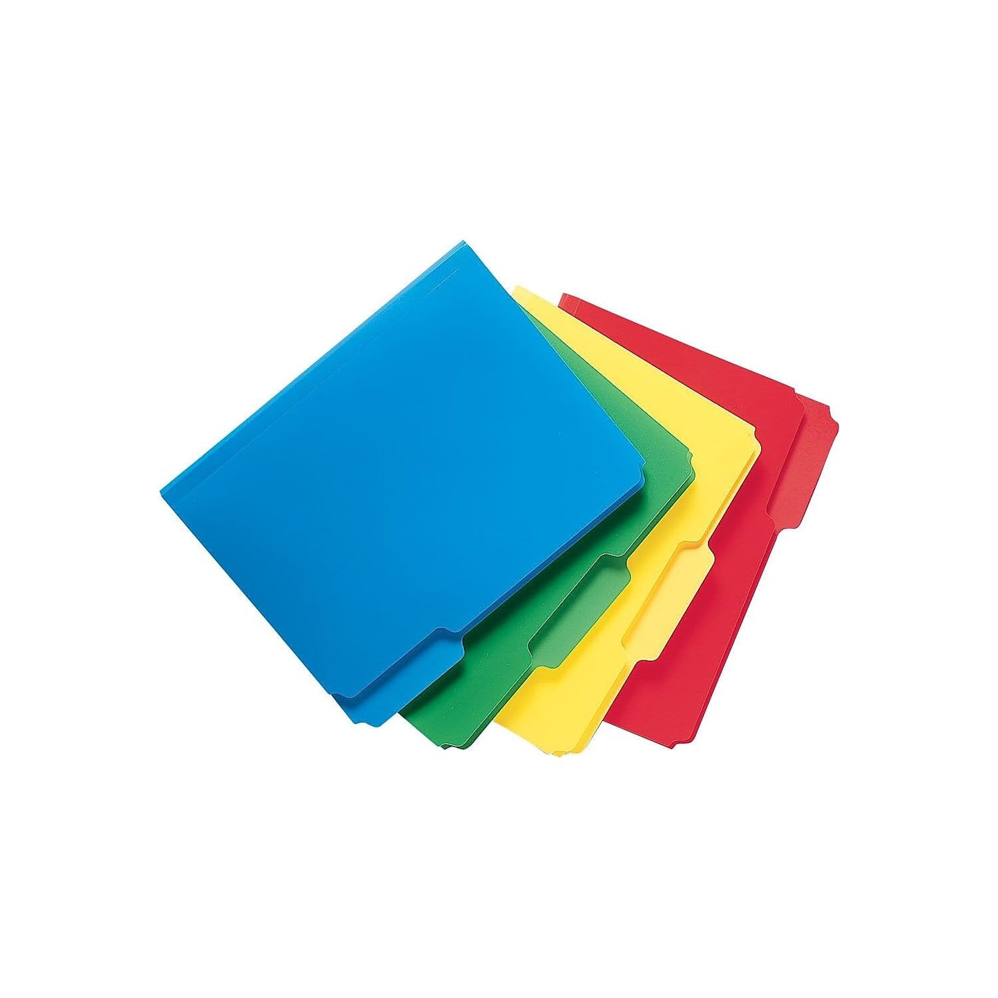 Smead Poly File Folder, 1/3-Cut Tab, Letter Size, Red, 24 per Box (10501)