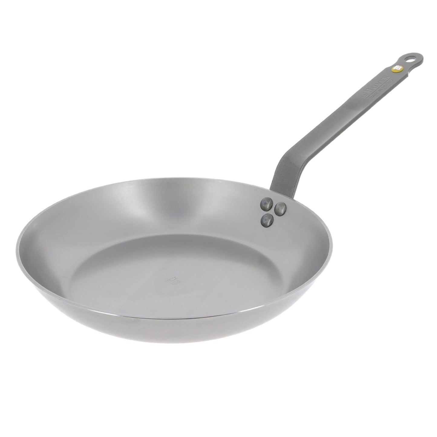 De Buyer MINERAL B Carbon Steel Fry Pan - 9.5” Diameter, 6.9” Cooking Surface - Ideal for Searing, Sauteing & Reheating - PFAS, PFOA & PFOS Free - Made in France