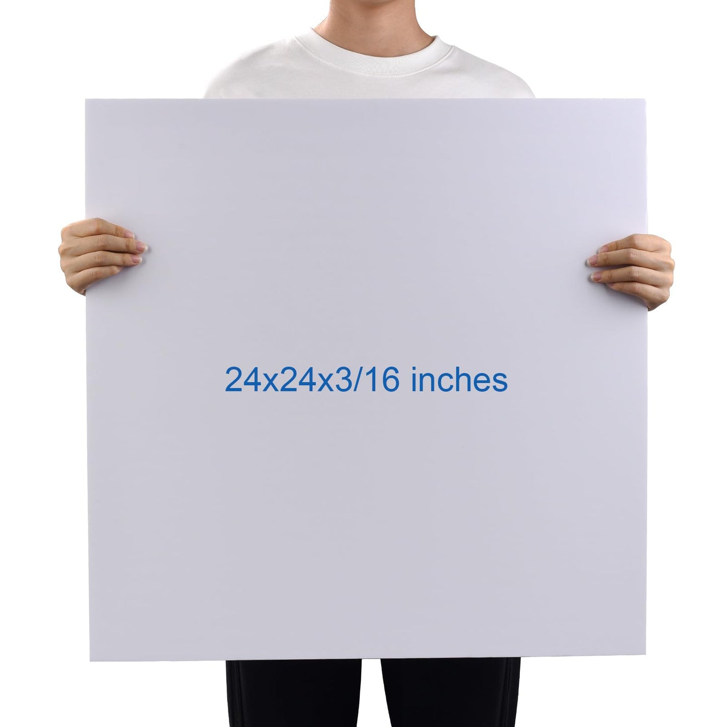 Foam Board 24 x 24 x 3/16" (5mm) - 12 Pack - White Poster Board, Acid Free, Double Sided, Rigid, Sign Board Foamboard for Mounting, Crafts, Paintings Prints, Art, Display, Presentation and Projects