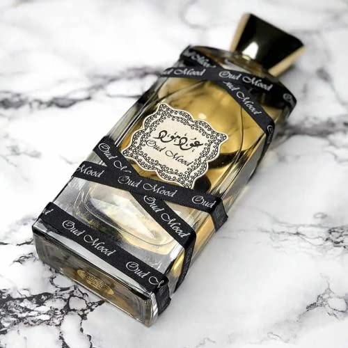 Lattafa Oud Mood for Unisex Eau de Parfum Spray, 3.4 Ounce (Pack of 2)