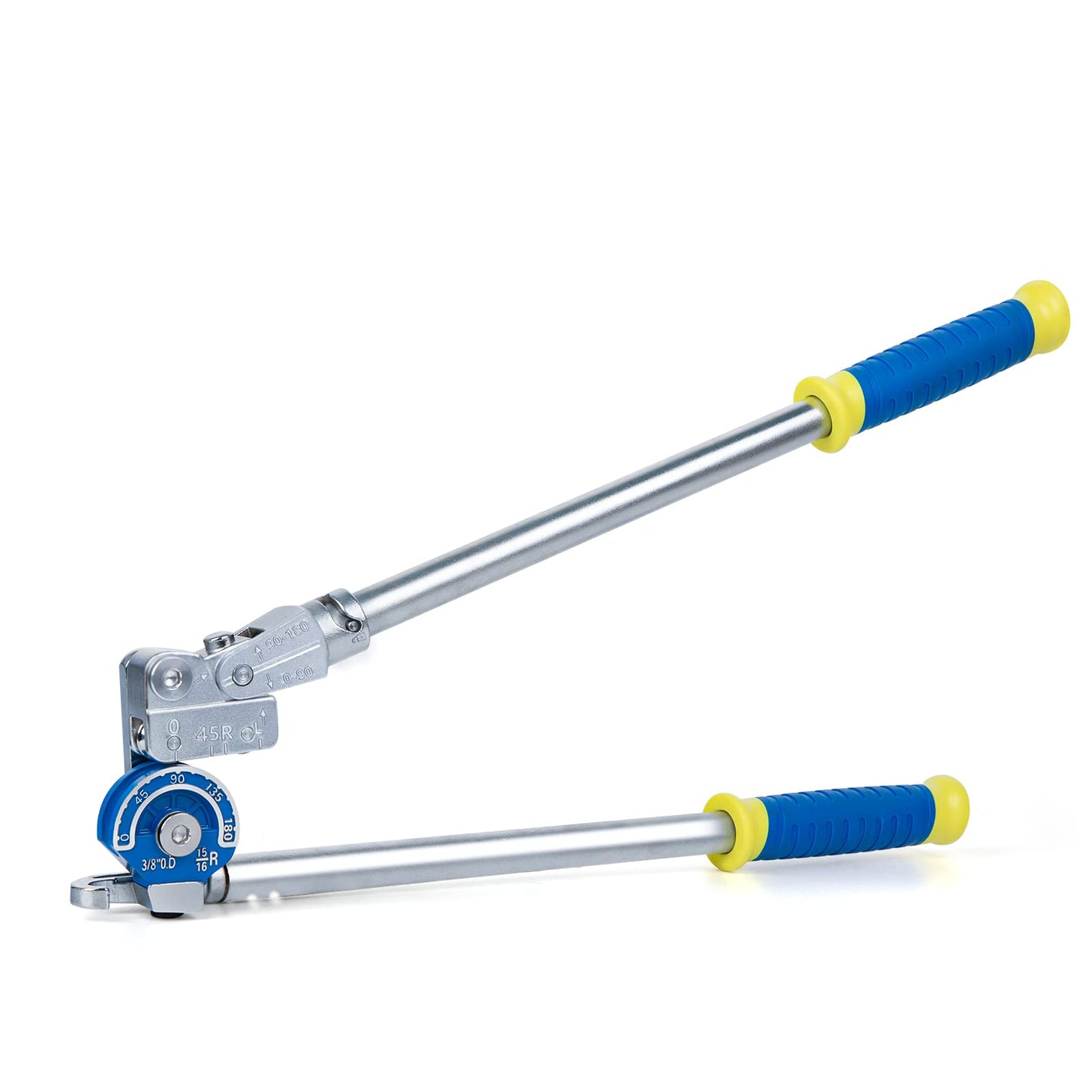 Pipe Bender 3/8" Heavy Duty Tubing Bender Tube Bender Roller 180° HVAC Copper Tool For Copper Pipe, Aluminum Pipe, Iron Pipe, Stainless Steel Pipe