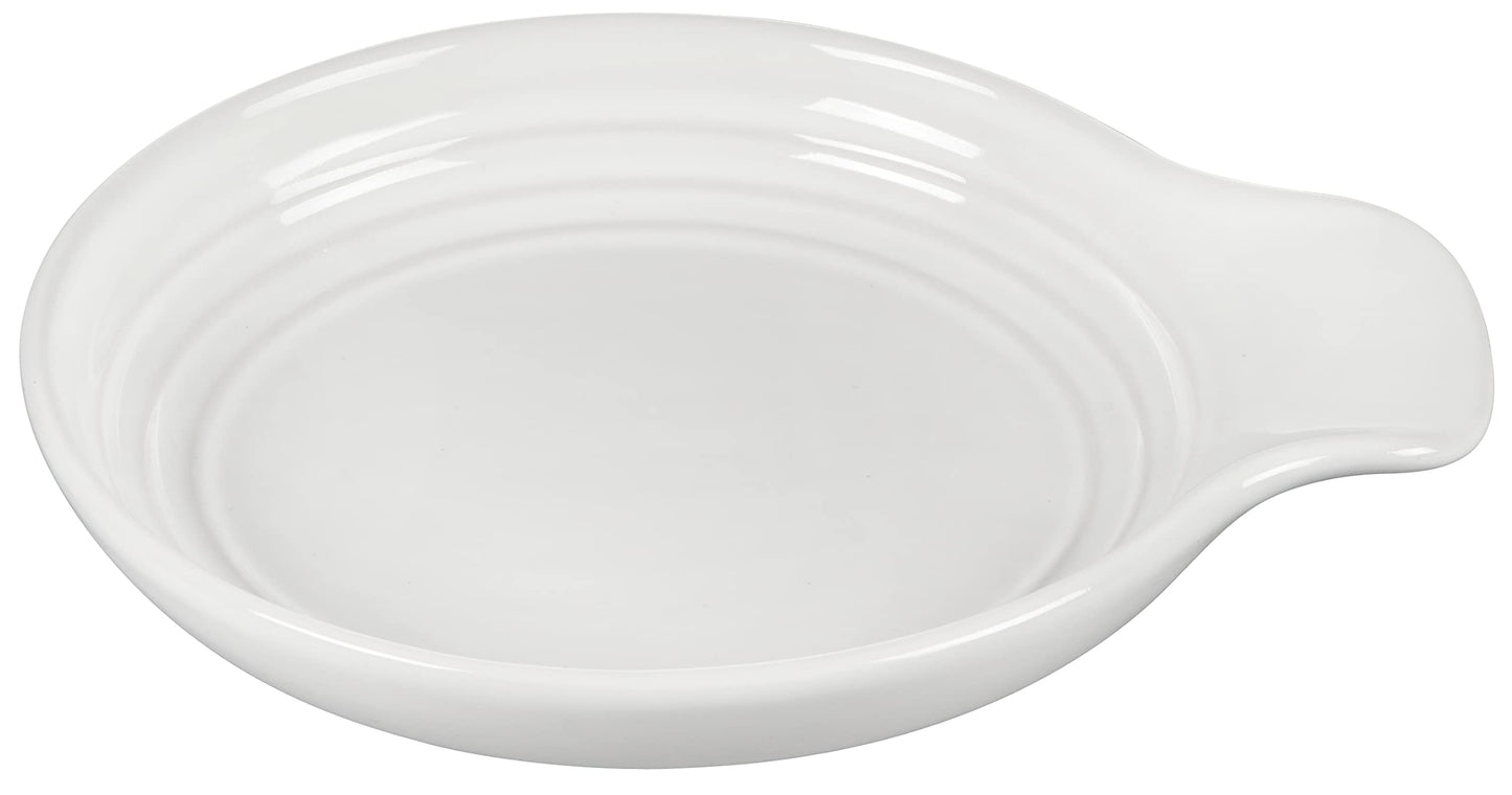 Le Creuset Signature Stoneware Spoon Rest, 6 Inches, White