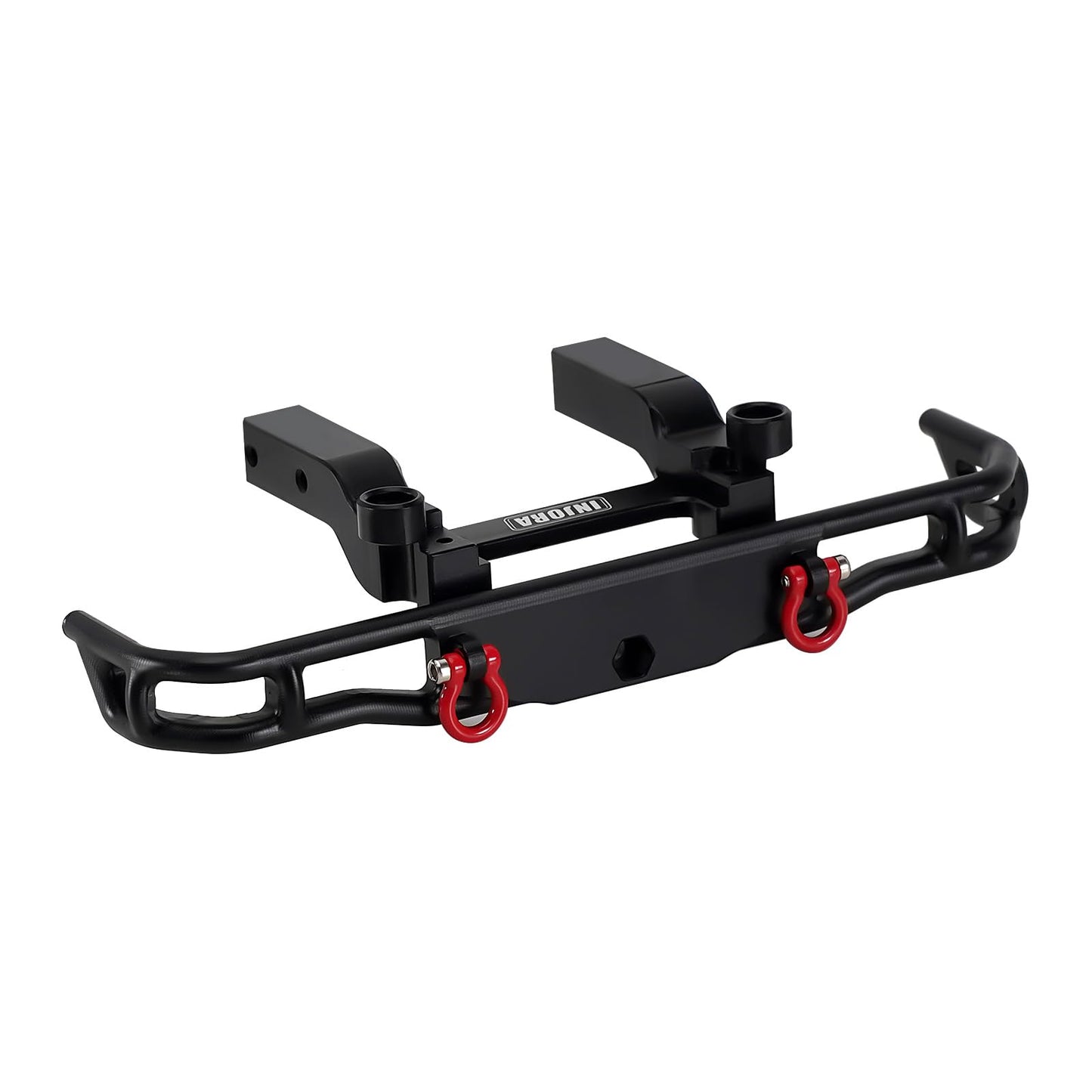 INJORA CNC Aluminum Front and Rear Bumper for 1/18 RC Crawler FMS FCX18 LC80 Upgrade
