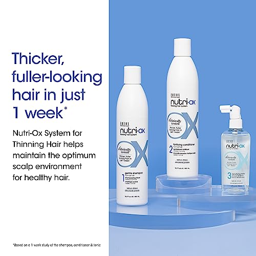 NUTRI-OX Gentle Shampoo Normal for Thinning Hair | Thicker, Fuller-Looking Hair | Clinically & Dermatologically Tested | Peppermint | Color-Safe | 33.8 Fl Oz