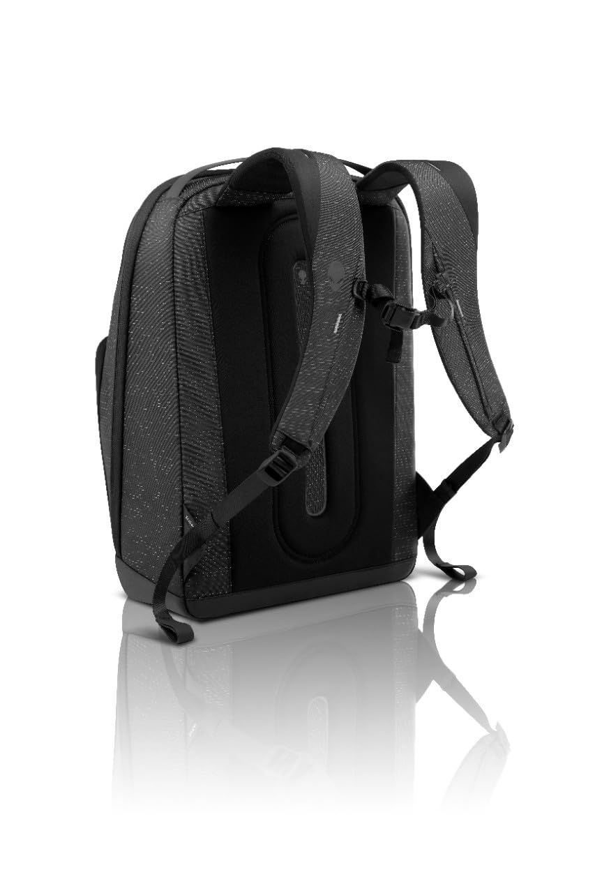 Alienware Horizon Utility Backpack, AW523P, Weather resistant, Padded back and shoulder straps, EVA padding, RFIDsafe, Black