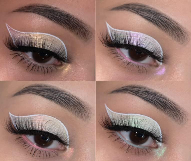 Concrete Minerals White MultiChrome Eyeshadow, Intense Color Shifting, Longer-Lasting With No Creasing, 100% Vegan and Cruelty Free, Handmade in USA, 6 Grams Loose Mineral Powder (Lollipop)