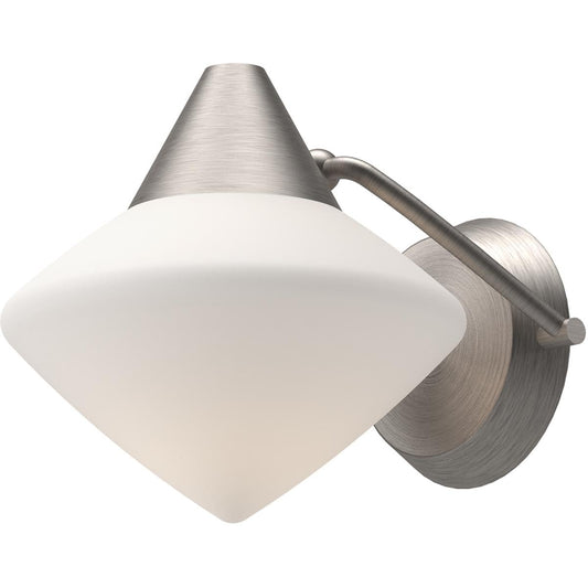 Alora Mood WV537508BNOP Nora Vanity, Brushed Nickel/Opal Matte Glass