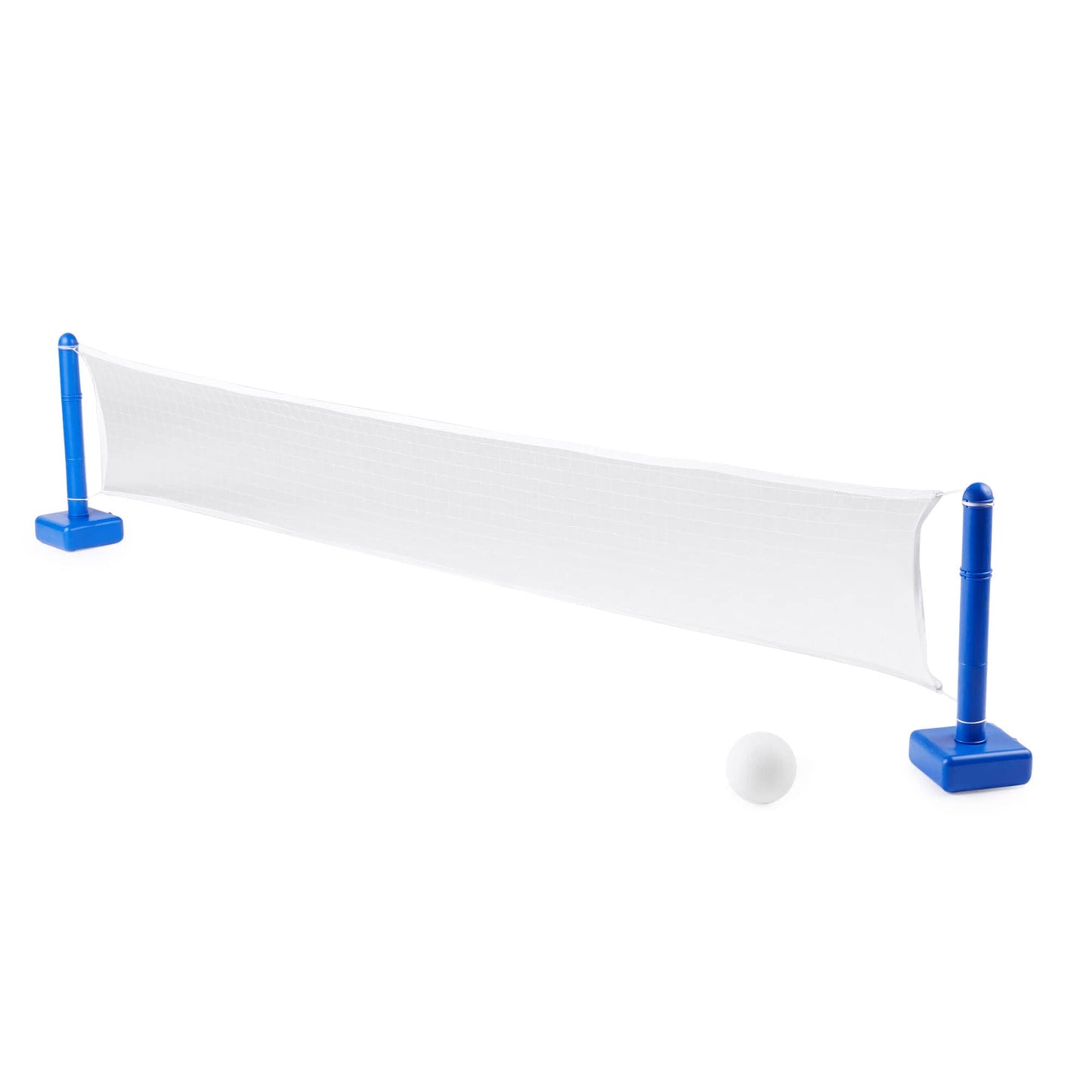 SWIMLINE ORIGINAL Pool Volleyball Net Games Set With Ball Adjustable Up To 20 Feet Wide | For Kids & Adults | 2 Blue Water-Fill Bases | Easy Assembly Compatible W/ Outdoor & Indoor Inground Pools