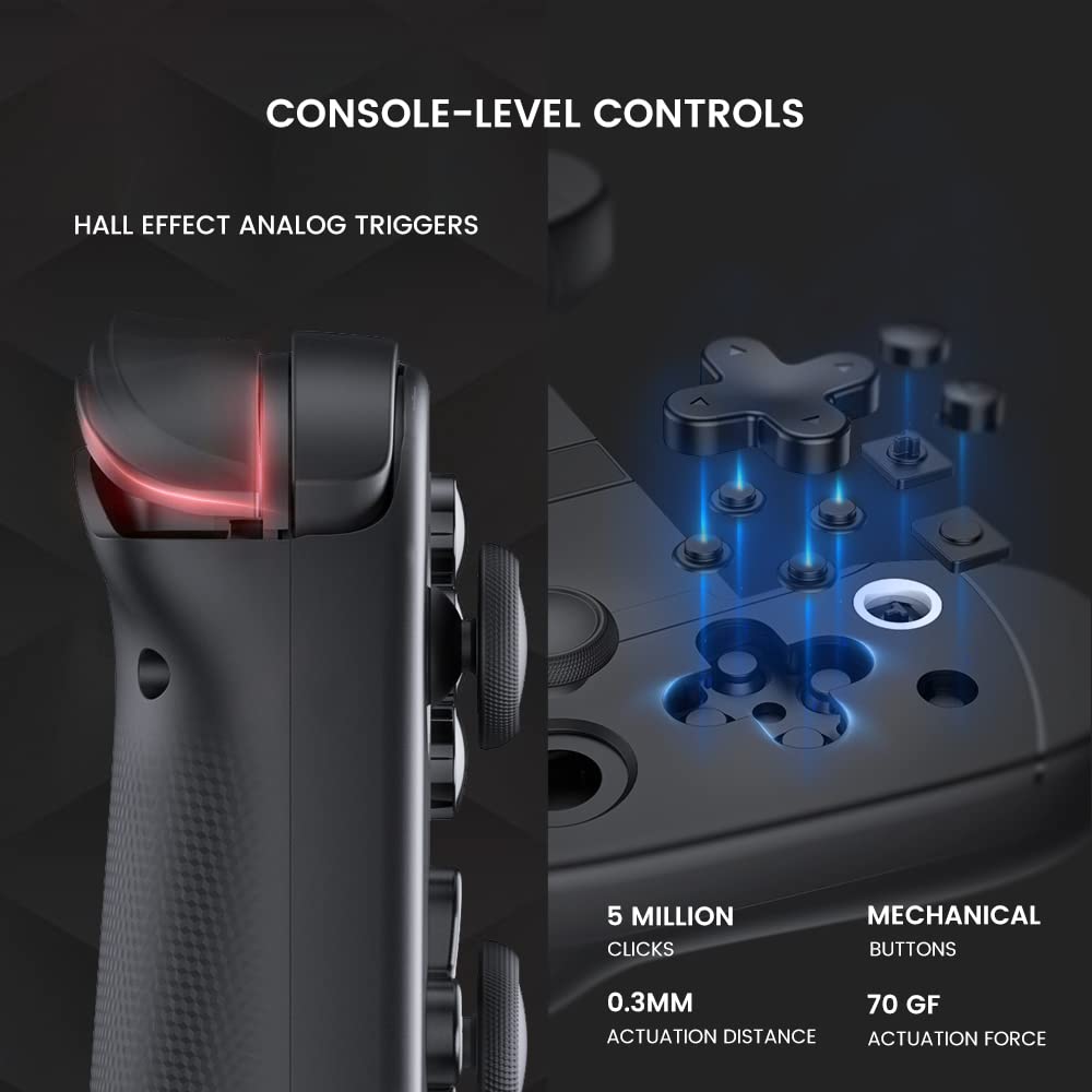 leadjoy M1B Mobile Game Controller for iPhone (Lightning) - Play Xbox, GeForceNOW, Genshin Impact, Diablo Immortal, Call of Duty, Apex- Passthrough Charging- Ultra Low Latency