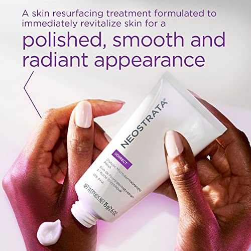 NEOSTRATA Glycolic Microdermabrasion Face Polish Skin Resurfacing Treatment For All Skin Types, 2.6 oz.