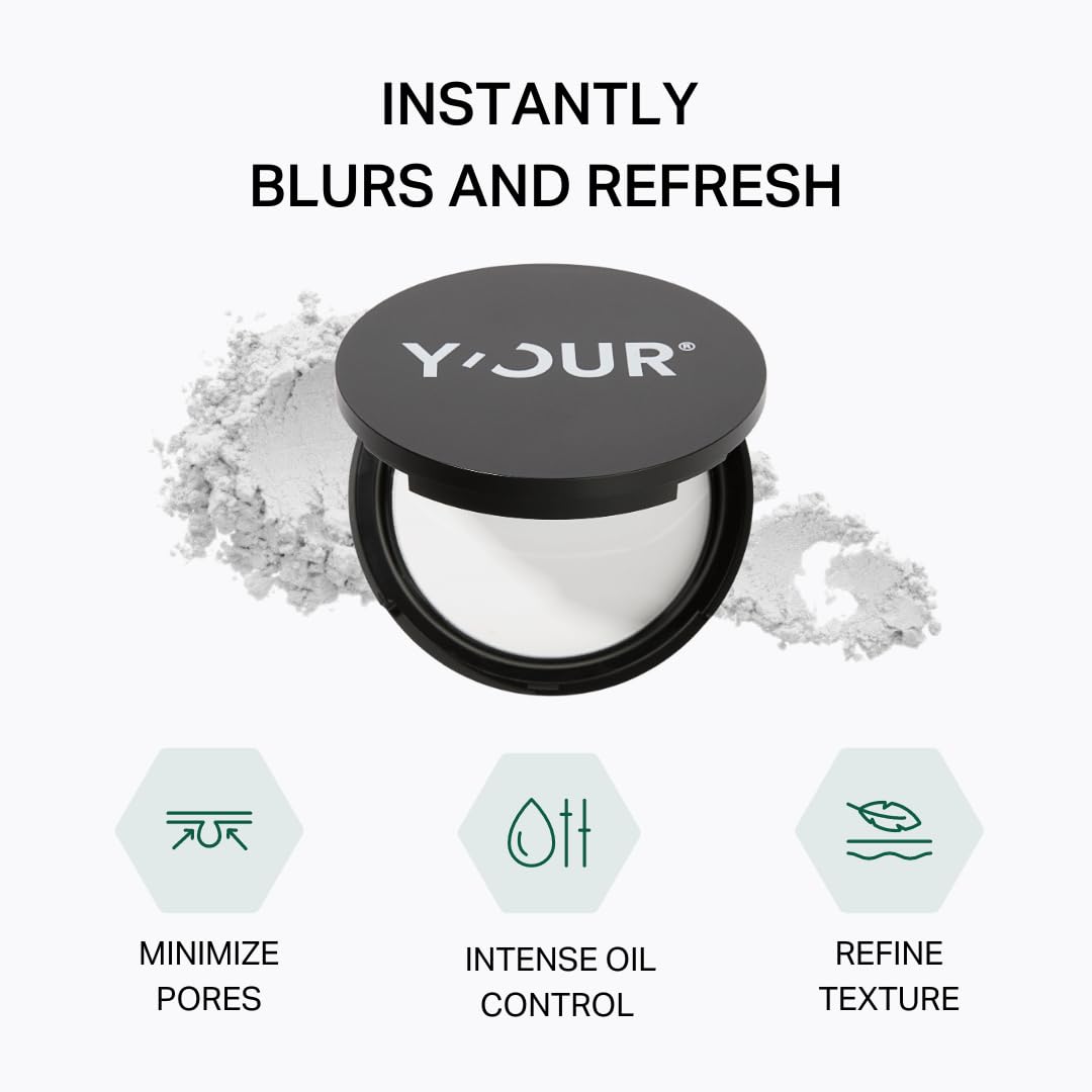Y'OUR Invisible Matte Finishing Powder, Translucent Setting Powder Makeup, Light-Weight & Long-Lasting, for all Skin Tones, Ideal Face Powder for Oil Control, Fragrance-Free & Dye-Free, 8.5g (0.3 oz)