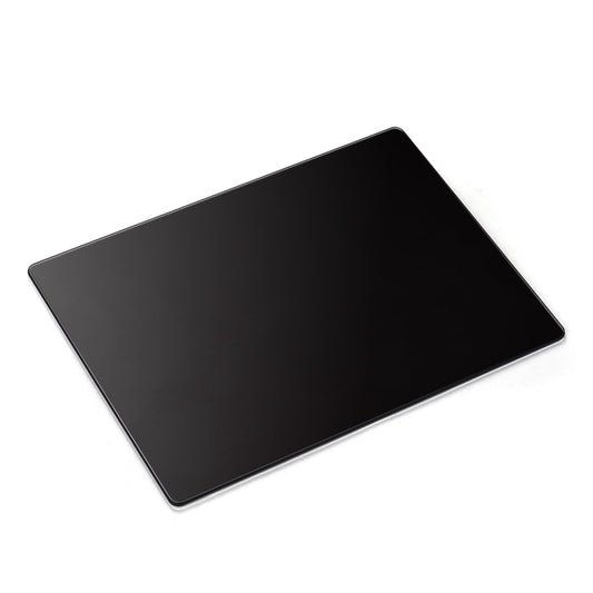 Docooler Photovoltaic Glass Gaming Mouse Pad with Non-Slip Tempered Glass Professional Mouse Mat for Desk Special Glass Surface＆Sides All Around for Computers, Gamer, Office&Home,3 Sizes (All Black)
