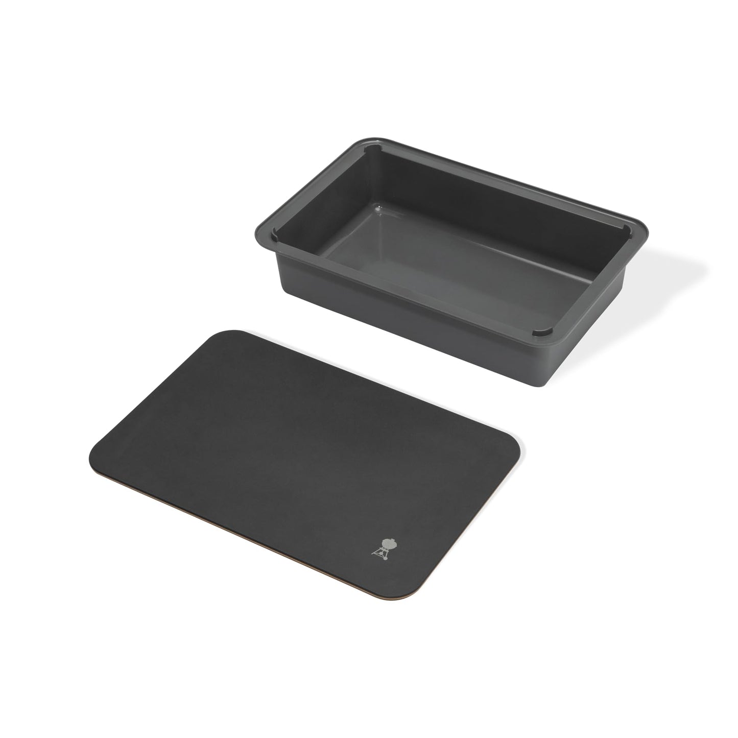 Weber Works Cutting Board & Basin – Food‑Safe Grill Prep Station for Marinating, Storing & Transporting Food with Dual‑Sided Cutting Board Lid, Grill Accessory