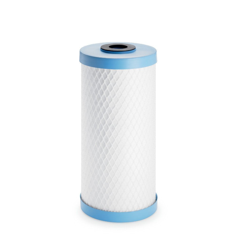 Pentair OMNIFilter CB6 Carbon Water Filter, 10" Whole House Heavy Duty Big Blue Carbon Block Taste & Odor Replacement Filter Cartridge, 10" x 4.5", 1 Micron, Blue
