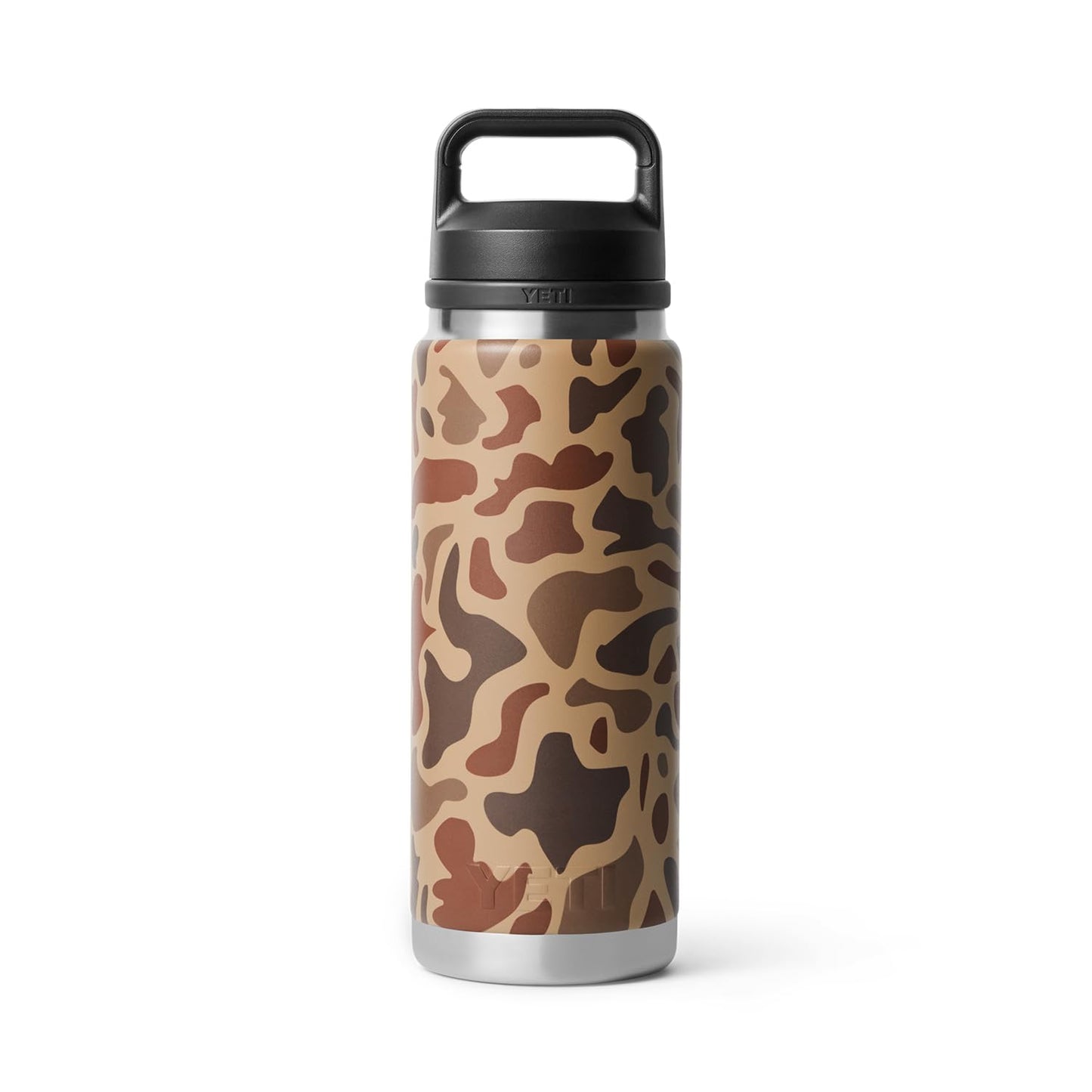YETI Rambler 26 oz Bottle, Leakproof, Vacuum Insulated, Stainless Steel with Chug Cap, Wetlands Camo