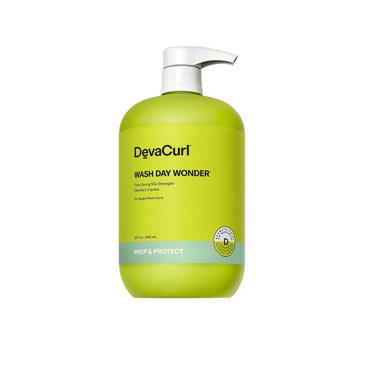DevaCurl Wash Day Wonder Time-Saving Slip Detangler, Green Oasis, 32 fl. oz.