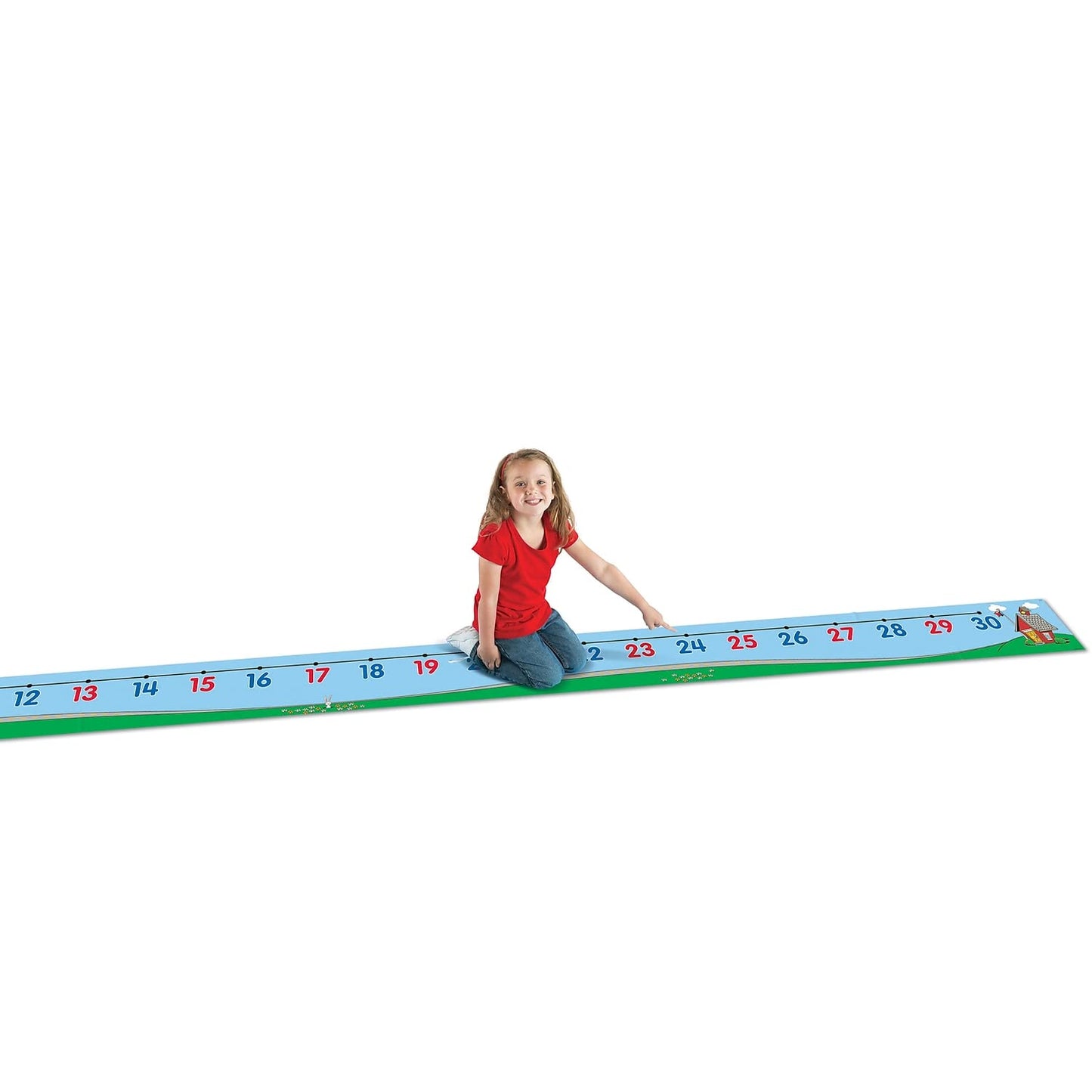 Learning Resources 0-30 Number Line Floor Mat - Counting & Numbers, Addition and Subtraction, Math Manipulatives, Back to School, Teacher Supplies, Classroom Must Haves, Gifts for Students