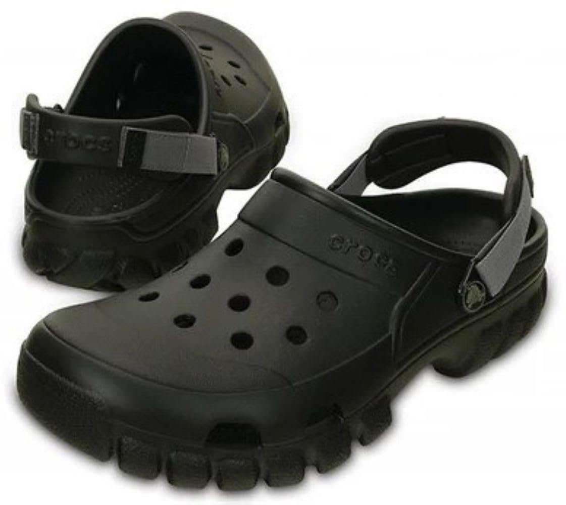 Crocs Unisex-Adult Offroad Sport Clogs, Black/Graphite, 10 Men/12 Women