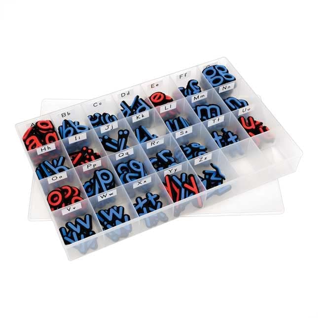 Really Good Stuff EZread Soft Touch Expanded Magnetic Letters and Storage Case