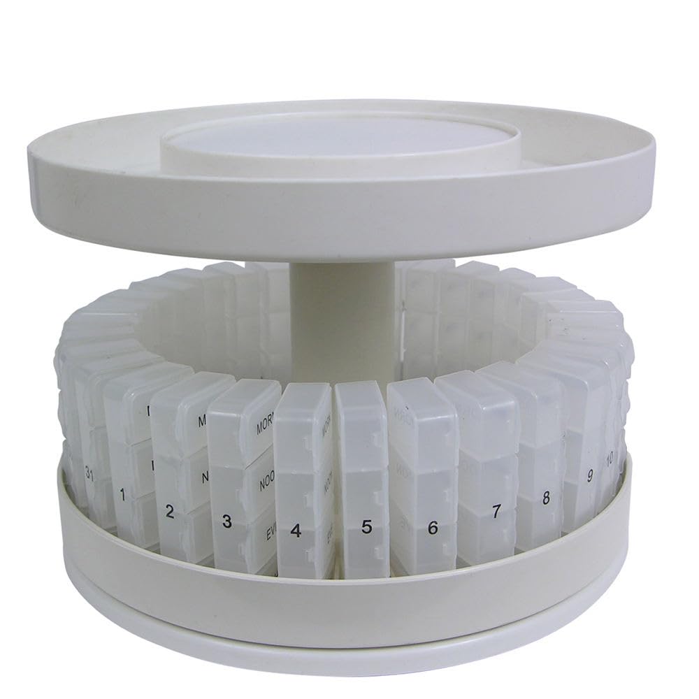 North American Health + Wellness Herrschners Revolving Medicine Center, White (JB6300)