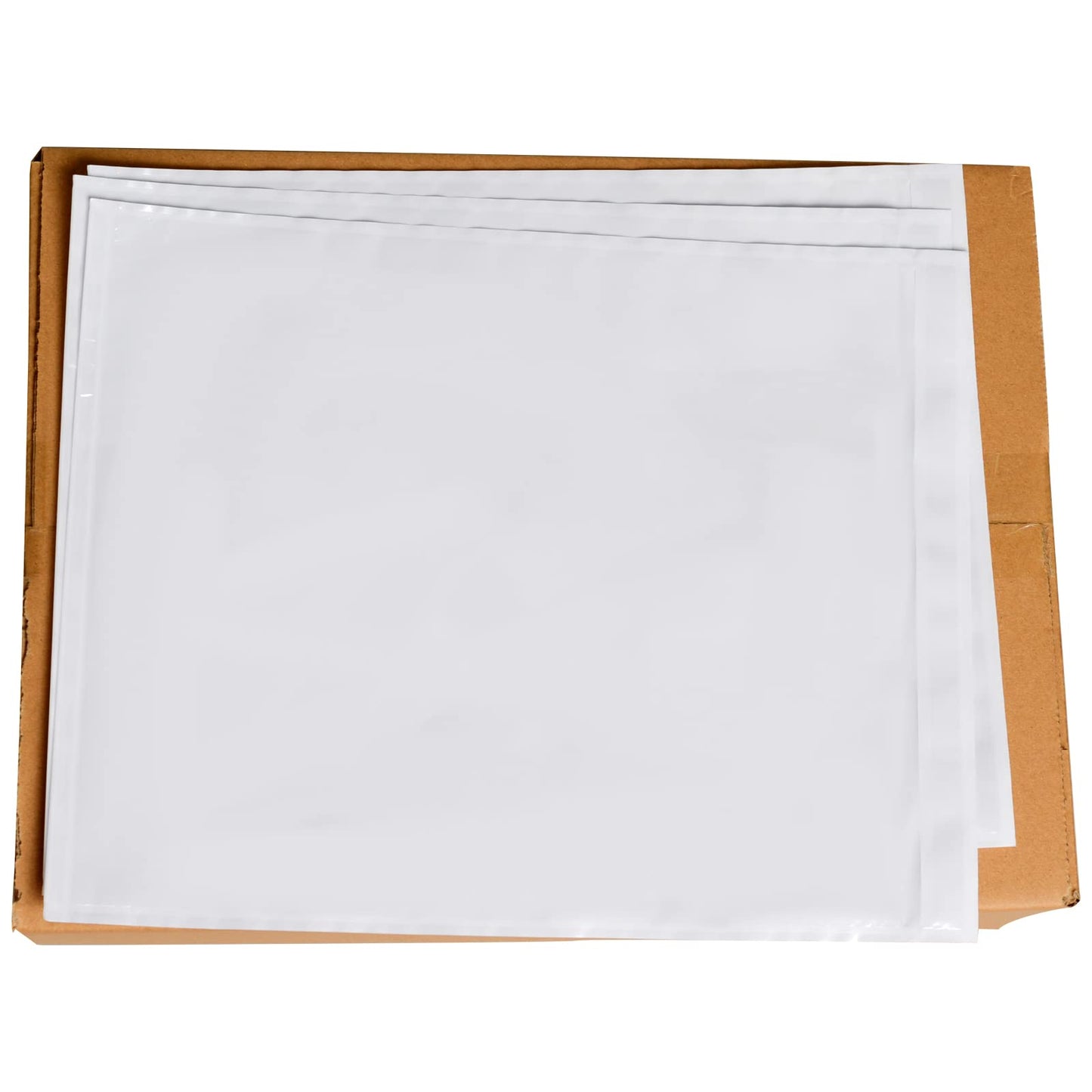 500 PCS 9.5"x 12" Clear Self-Adhesive Packing List Envelopes - Fit 8.5x11 inch Lettter - Shipping/Mailing Pouch Enclosed Bags for Packing Slips Invoice Label