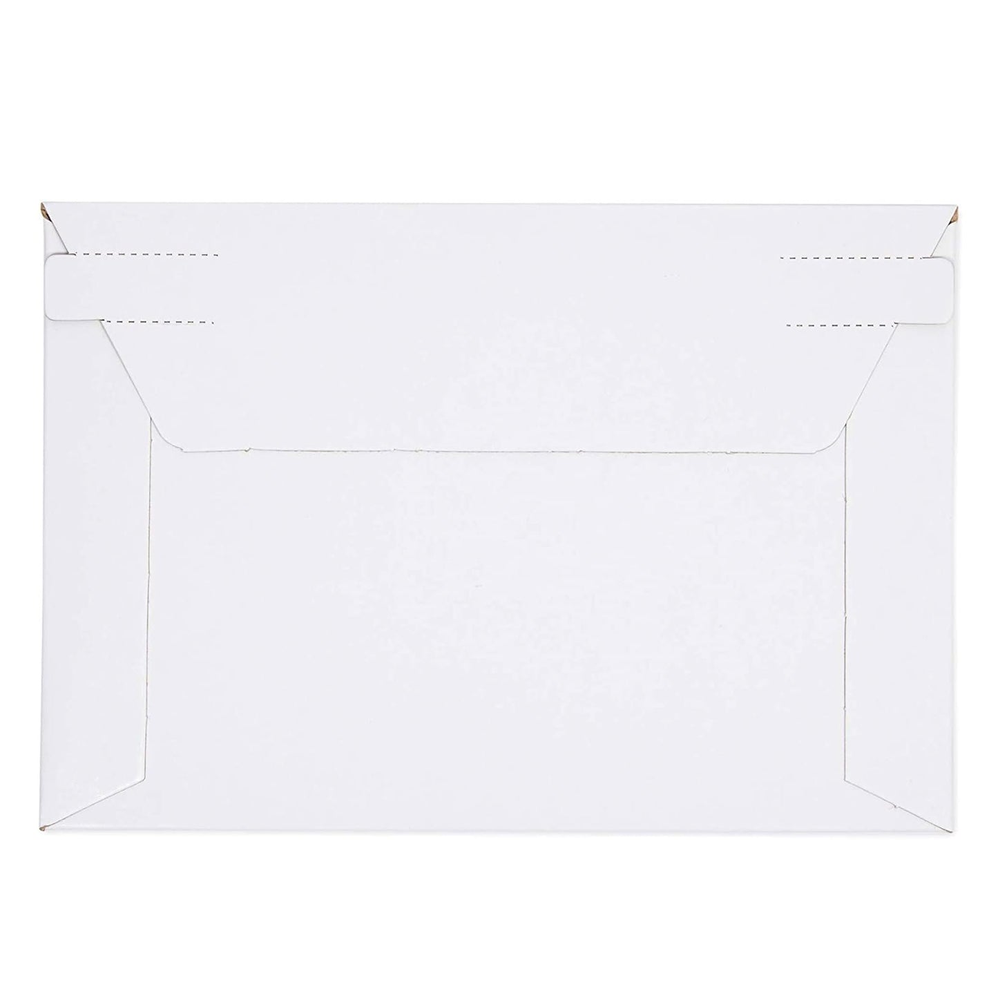 Mailing Envelopes - 6.5 x 4.5 in, White, 100 Count, Flat Peel & Seal - Thick Cardboard Envelopes, Photo Mailers & Trading Card Mailers
