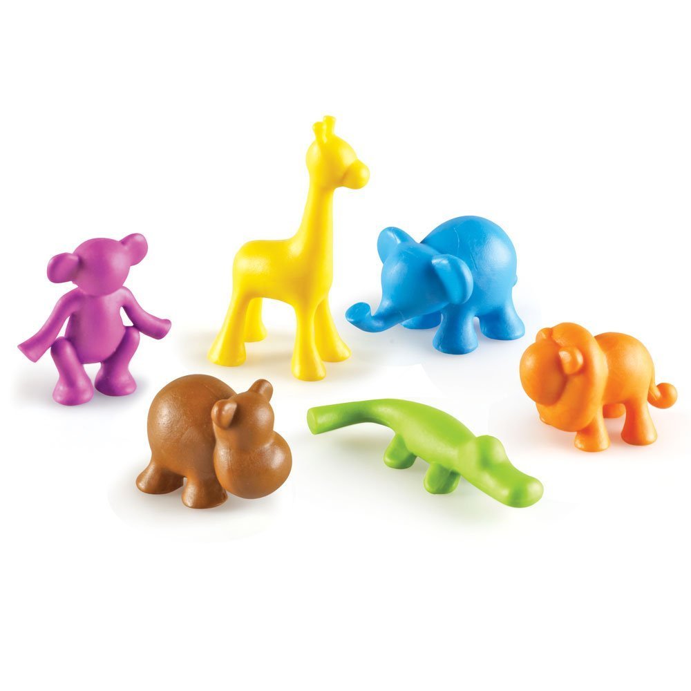 Learning Resources LER3361 Wild About Animals Jungle Counters, Counting & Sorting Toy, 72 Pieces, Ages 3+