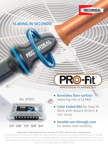Rectorseal PRO-Fit Precision Flaring Kit, Black