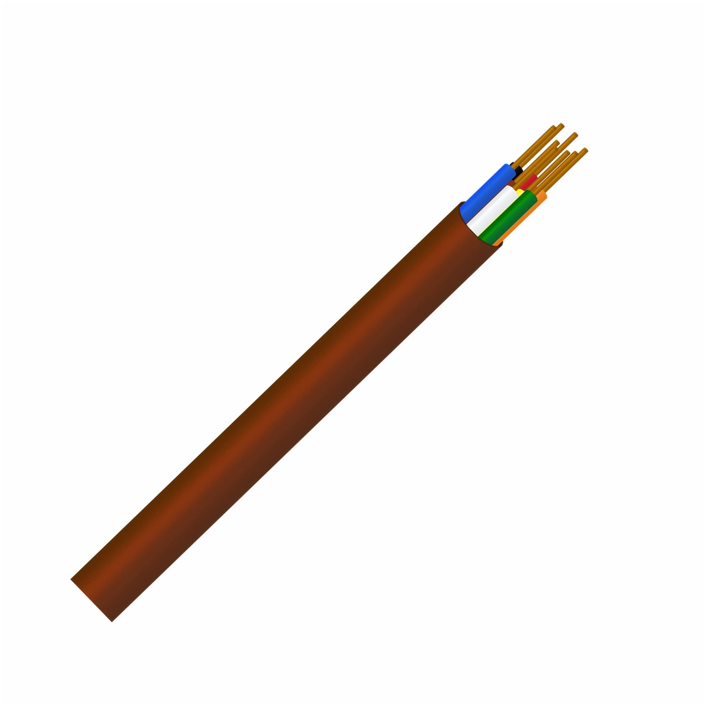 Cableague Thermostat Copper Wire (18-8 Brown, 100Feet)