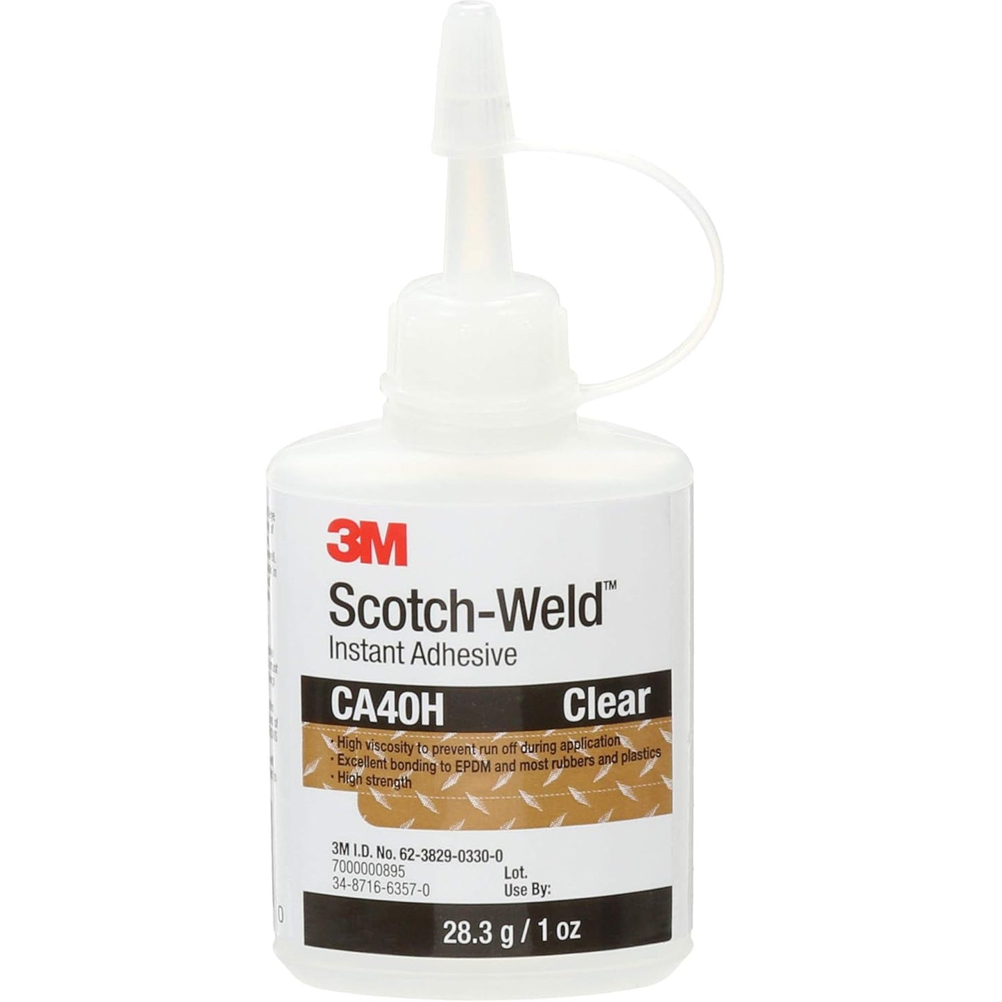 3M Scotch-Weld Instant Adhesive CA40H, Clear, 29.57 mL (1 fl oz), 1 Bottle - Strong, Fast-Acting Glue